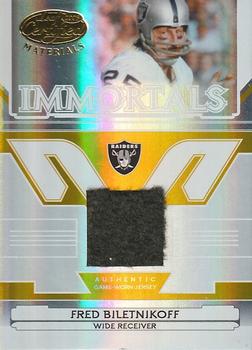 2006 Leaf Certified Materials - Mirror Gold Materials #242 Fred Biletnikoff Front