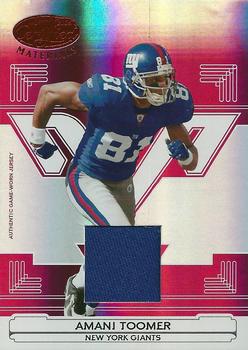 2006 Leaf Certified Materials - Mirror Red Materials #98 Amani Toomer Front