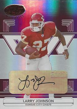 2006 Leaf Certified Materials - Mirror Red Signatures #70 Larry Johnson Front