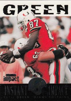 1997 SkyBox Impact - Instant Impact #8 Yatil Green Front