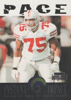 1997 SkyBox Impact - Instant Impact #10 Orlando Pace Front