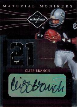 2006 Leaf Limited - Material Monikers Jersey Number #MM-47 Cliff Branch Front