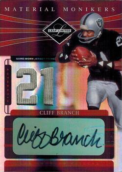2006 Leaf Limited - Material Monikers Jersey Number Prime #MM-47 Cliff Branch Front