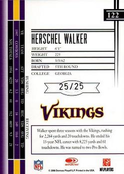 2006 Leaf Limited - Silver Spotlight #122 Herschel Walker Back