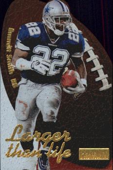 1997 SkyBox Premium - Larger Than Life #1LL Emmitt Smith Front