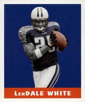 2006 Leaf Rookies & Stars - 1948 Leaf Blue #2 LenDale White Front
