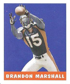 2006 Leaf Rookies & Stars - 1948 Leaf Blue #10 Brandon Marshall Front