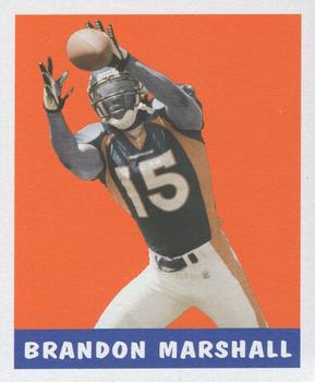 2006 Leaf Rookies & Stars - 1948 Leaf Orange #10 Brandon Marshall Front