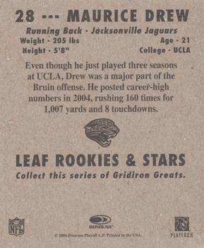 2006 Leaf Rookies & Stars - 1948 Leaf Orange #28 Maurice Drew Back