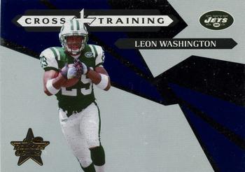2006 Leaf Rookies & Stars - Crosstraining Blue #CT-5 Leon Washington Front