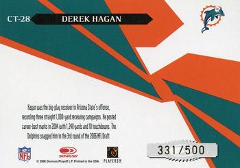 2006 Leaf Rookies & Stars - Crosstraining Blue #CT-28 Derek Hagan Back