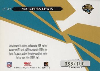 2006 Leaf Rookies & Stars - Crosstraining Green #CT-17 Marcedes Lewis Back
