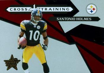 2006 Leaf Rookies & Stars - Crosstraining Red #CT-3 Santonio Holmes Front