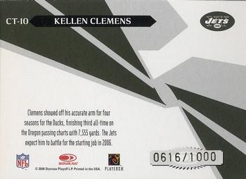 2006 Leaf Rookies & Stars - Crosstraining Red #CT-10 Kellen Clemens Back