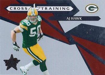 2006 Leaf Rookies & Stars - Crosstraining Red #CT-11 A.J. Hawk Front
