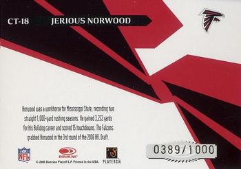 2006 Leaf Rookies & Stars - Crosstraining Red #CT-18 Jerious Norwood Back