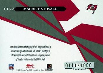 2006 Leaf Rookies & Stars - Crosstraining Red #CT-22 Maurice Stovall Back