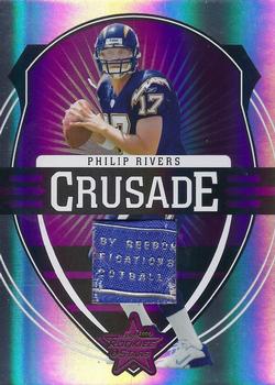 2006 Leaf Rookies & Stars - Crusade Materials Prime #C-11 Philip Rivers Front