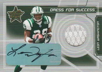 2006 Leaf Rookies & Stars - Dress for Success Jersey Autographs #DS-2 Leon Washington Front