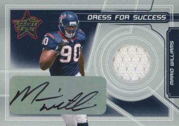 2006 Leaf Rookies & Stars - Dress for Success Jersey Autographs #DS-14 Mario Williams Front