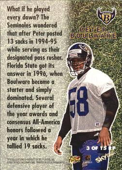 1997 SkyBox Premium - Rookie Preview #3RP Peter Boulware Back