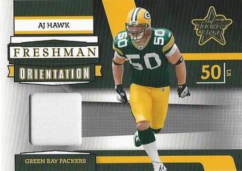 2006 Leaf Rookies & Stars - Freshman Orientation Materials Jerseys Prime #FO-23 A.J. Hawk Front