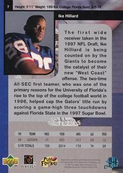 1997 SP Authentic #7 Ike Hilliard Back