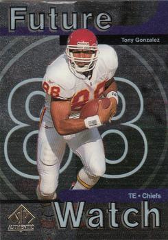 1997 SP Authentic #11 Tony Gonzalez Front