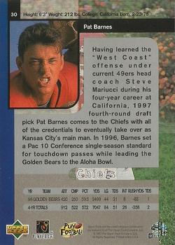 1997 SP Authentic #30 Pat Barnes Back