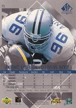 1997 SP Authentic #75 Antonio Anderson Back