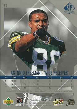 1997 SP Authentic #90 Antonio Freeman Back