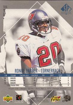 1997 SP Authentic #186 Ronde Barber Back
