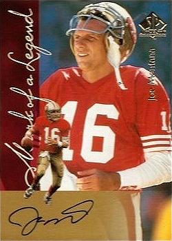 1997 SP Authentic - Mark of a Legend #NNO Joe Montana Front
