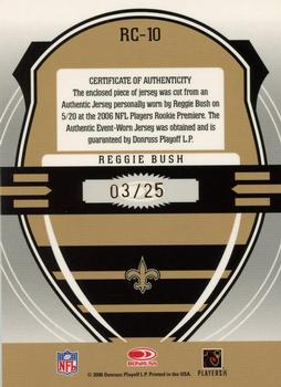 2006 Leaf Rookies & Stars - Rookie Crusade Materials Prime #RC-10 Reggie Bush Back