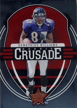 2006 Leaf Rookies & Stars - Rookie Crusade Red #RC-21 Demetrius Williams Front