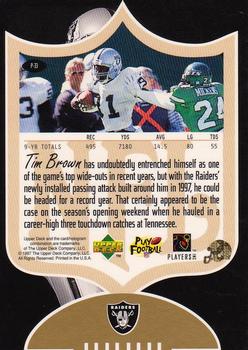 1997 SP Authentic #P-33 Tim Brown Back