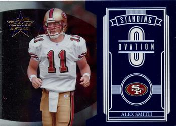 2006 Leaf Rookies & Stars - Standing Ovation Blue #SO-1 Alex Smith Front
