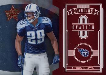 2006 Leaf Rookies & Stars - Standing Ovation Red #SO-3 Chris Brown Front