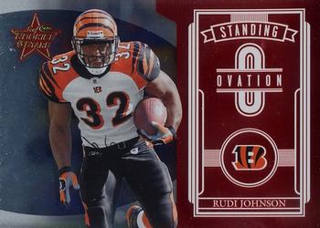 2006 Leaf Rookies & Stars - Standing Ovation Red #SO-15 Rudi Johnson Front