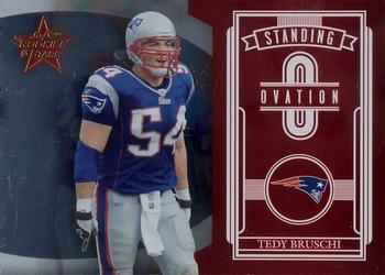 2006 Leaf Rookies & Stars - Standing Ovation Red #SO-17 Tedy Bruschi Front