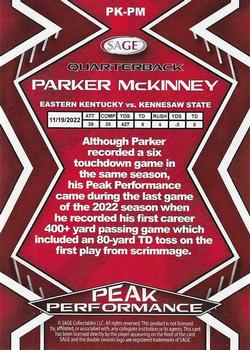 2024 SAGE HIT - Peak Performance #PK-PM Parker McKinney Back