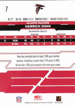 2006 Leaf Rookies & Stars Longevity #7 Warrick Dunn Back