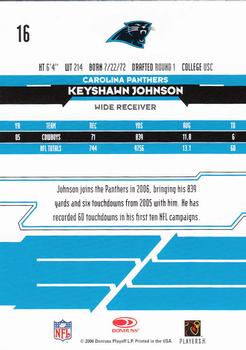 2006 Leaf Rookies & Stars Longevity #16 Keyshawn Johnson Back