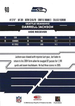 2006 Leaf Rookies & Stars Longevity #90 Darrell Jackson Back