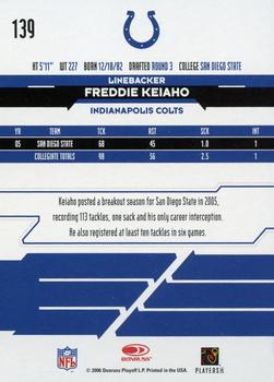 2006 Leaf Rookies & Stars Longevity #139 Freddy Keiaho Back