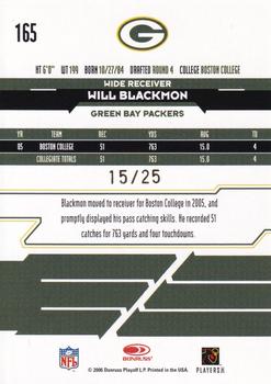 2006 Leaf Rookies & Stars - Longevity Gold #165 Will Blackmon Back