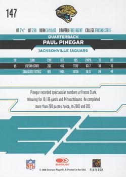 2006 Leaf Rookies & Stars Longevity - Emerald #147 Paul Pinegar Back