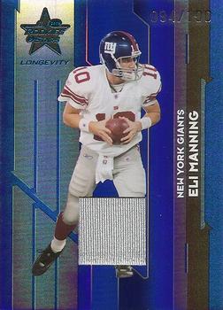 2006 Leaf Rookies & Stars Longevity - Materials Sapphire #69 Eli Manning Front