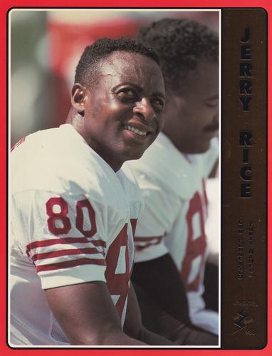 1992-93 Intimidator Bio Sheets #NNO Jerry Rice Front