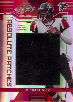 2006 Playoff Absolute Memorabilia - Absolute Patches Prime #AP-2 Michael Vick Front